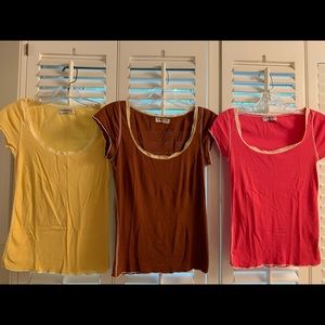 Set of 3 Michael Stars baby tees.